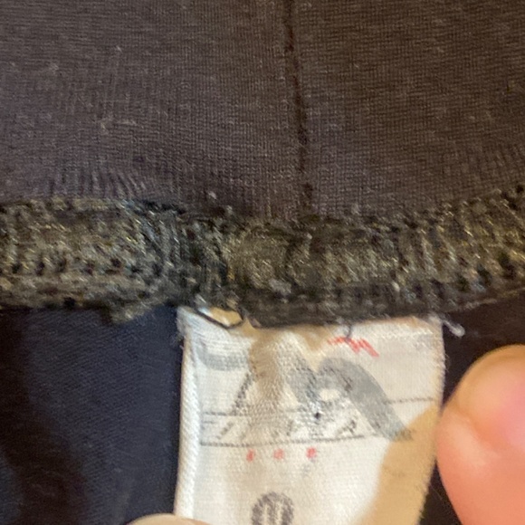 Y2K BRO FITWEAR BLACK GROOVER SPANDEX PANTS YOGA DANCE FLARE LEG SIDE STRIPE S - Picture 10 of 12